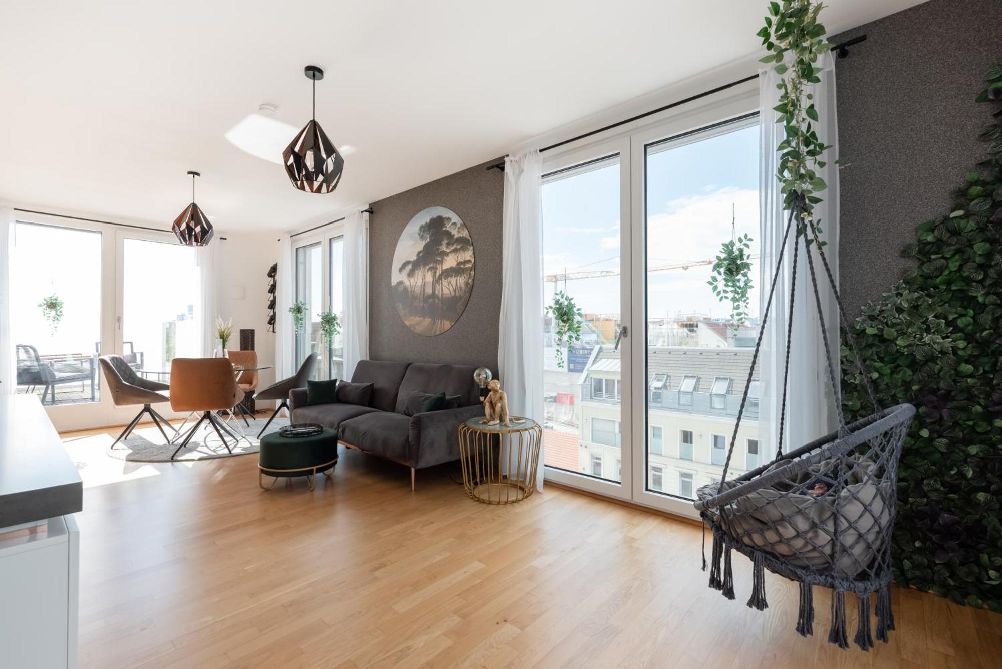 וינה Apartment Mit Traumhafter Dachterrasse & Weitblick מראה חיצוני תמונה